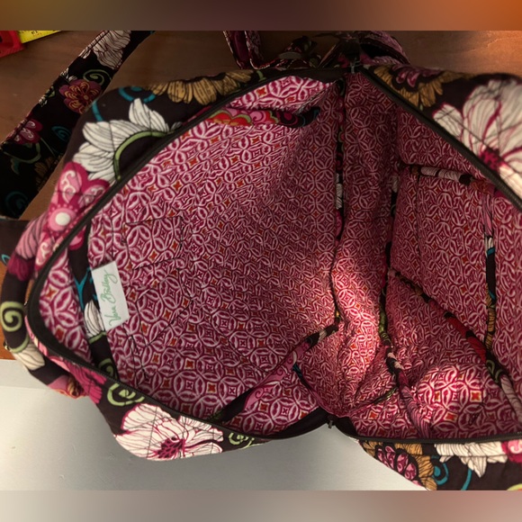 Vera Bradley Retired mod floral pink quilted adjustable backpack - Picture 7 of 13